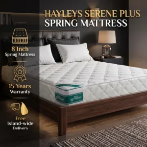 Hayleys Serene Plus 8-Inch Spring Mattress – 15-Year Warranty