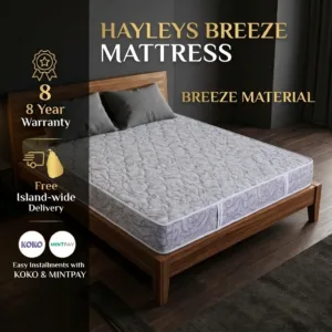 Hayleys Breeze Material Mattress – 8-Year Warranty